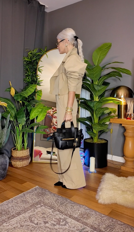 MASCA SHORT BEIGE TRENCH